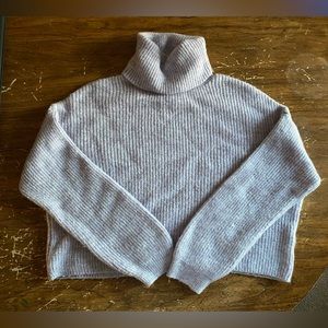 rue21 Cloudchaser Light Lavender Cropped Turtleneck Sweater - Very Cute